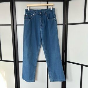 [32] Vintage Tommy Hilfiger 100% Cotton Light Blue Relaxed Fit Denim Style Pant